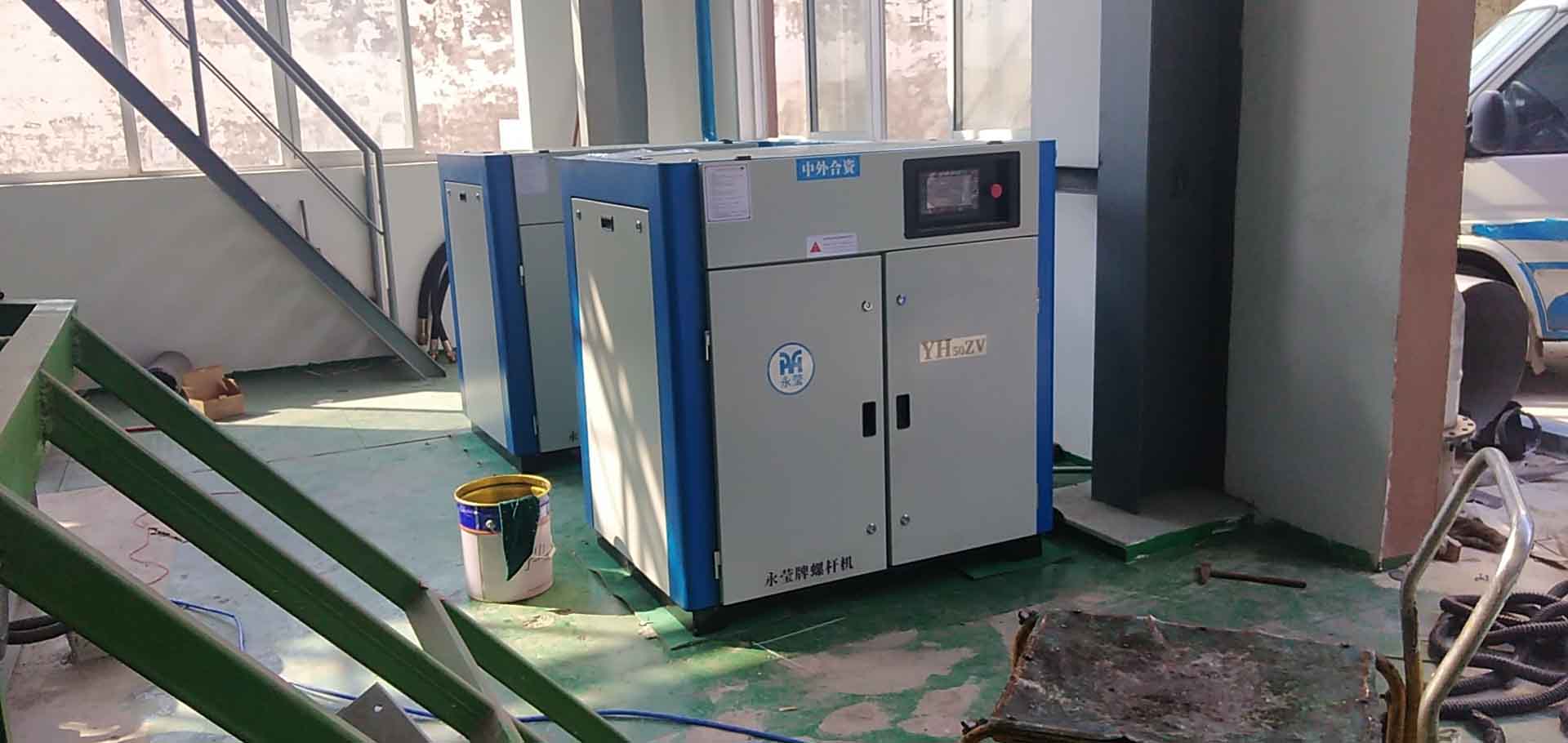 無油水潤滑空壓機排氣過熱是什么原因？權偉永瑩螺桿空壓機廠家